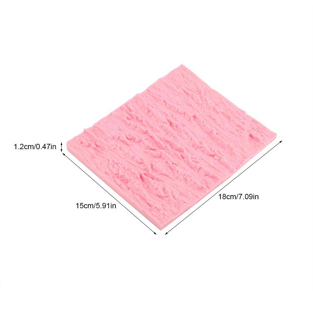 Rectangle Cake Tree Bark Texture Design Silicone Icicle Lace Bread Baking Non Stick Fondant Impression Mat Desserts Diy Baking T