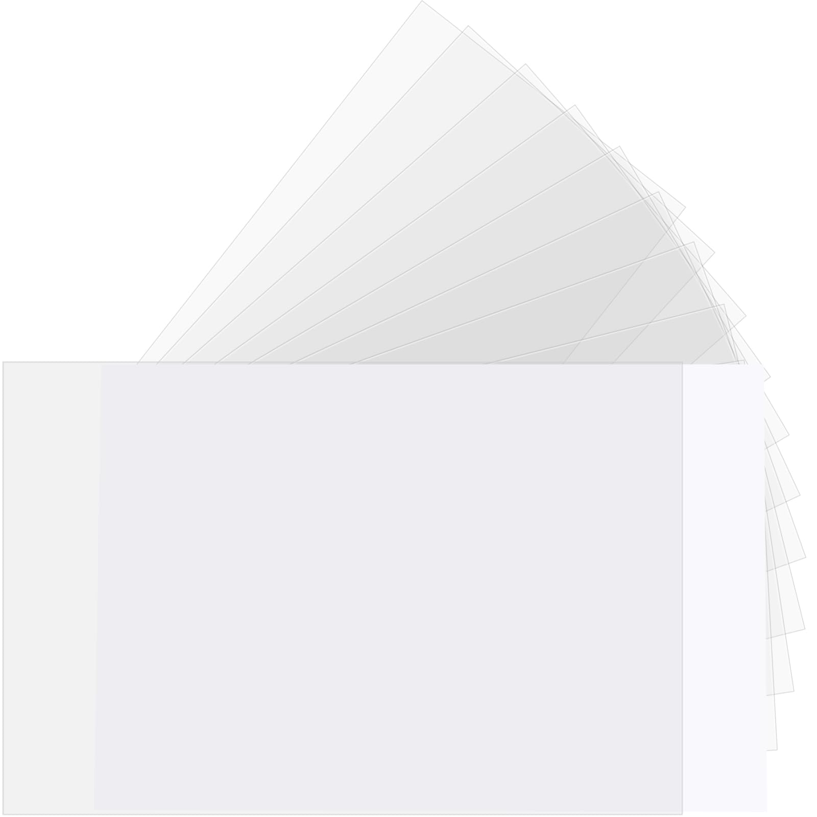 Boao 100 Pcs Recipe Card Protectors, Recipe Card Covers, Kitchen Plastic Cookbook Sheet Protectors Clear Cookbook Page Protector