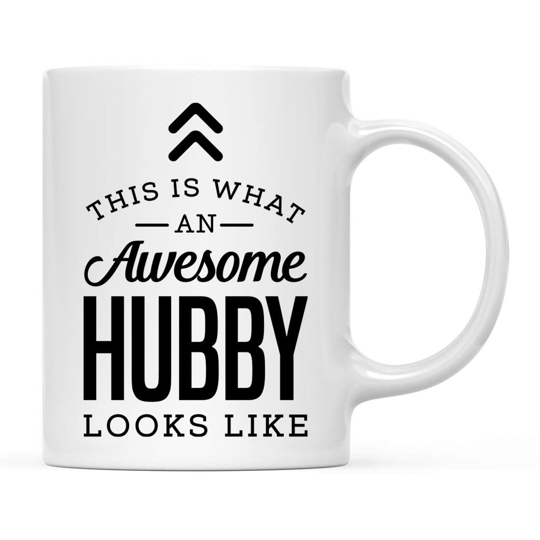 Andaz Press 11oz. Ceramic Coffee Tea Mug Gift, This is What an Awesome Hubby Looks Like, 1-Pack, Birthday Gift Ideas Coworker Hi