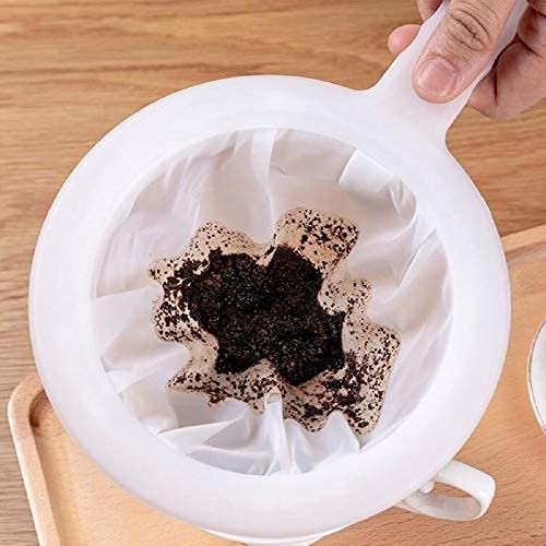 Iaxsee 5-Inch Funnel With Fine Mesh Strainer, 304 Stainless Steel Funnel With Extra Fine Mesh Strainer 200 Mesh Cooking Oil Filt