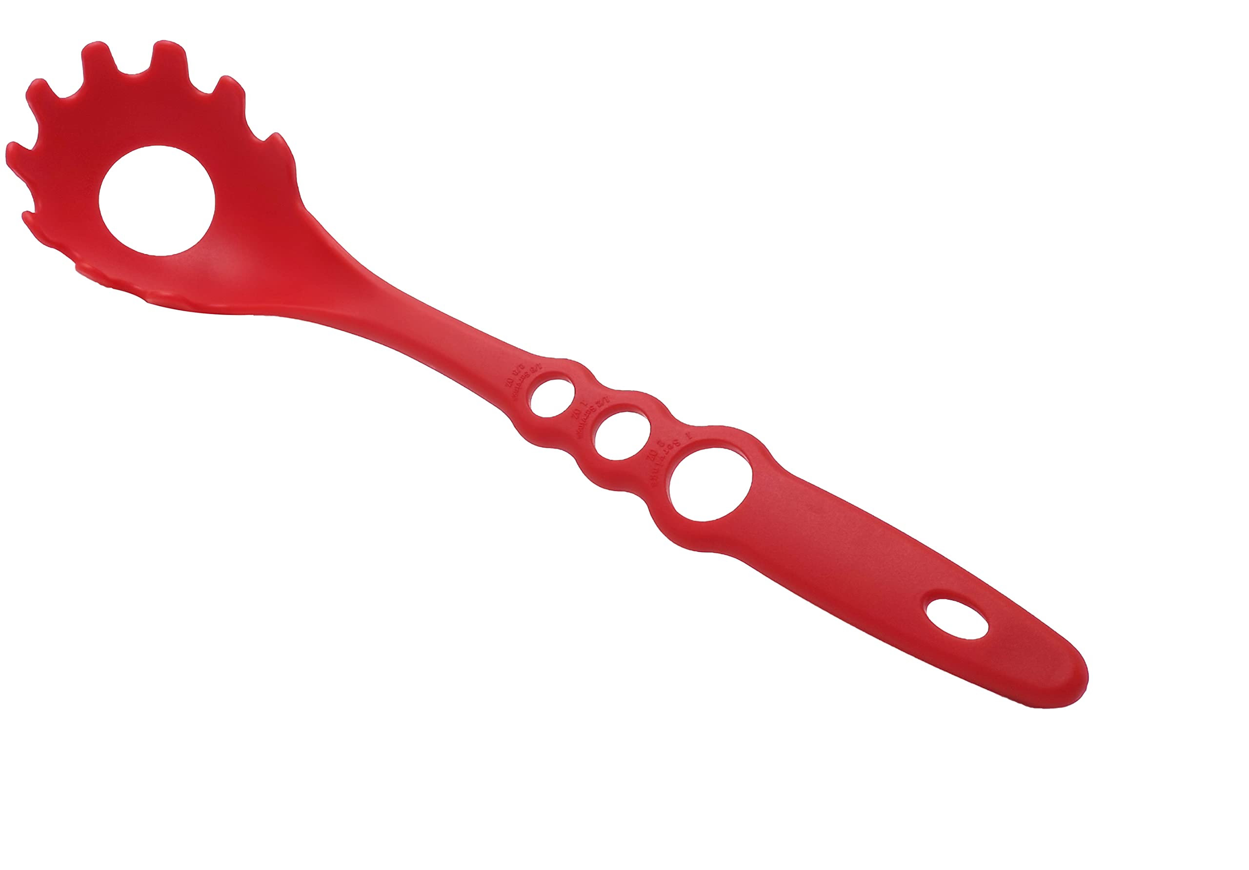 4 -In -1 Large Measure Portion Control/Nylon Spaghetti Spoon/Spoon Strainer/Spaghetti Measurer Tool Quick Pasta Measuring Tool W