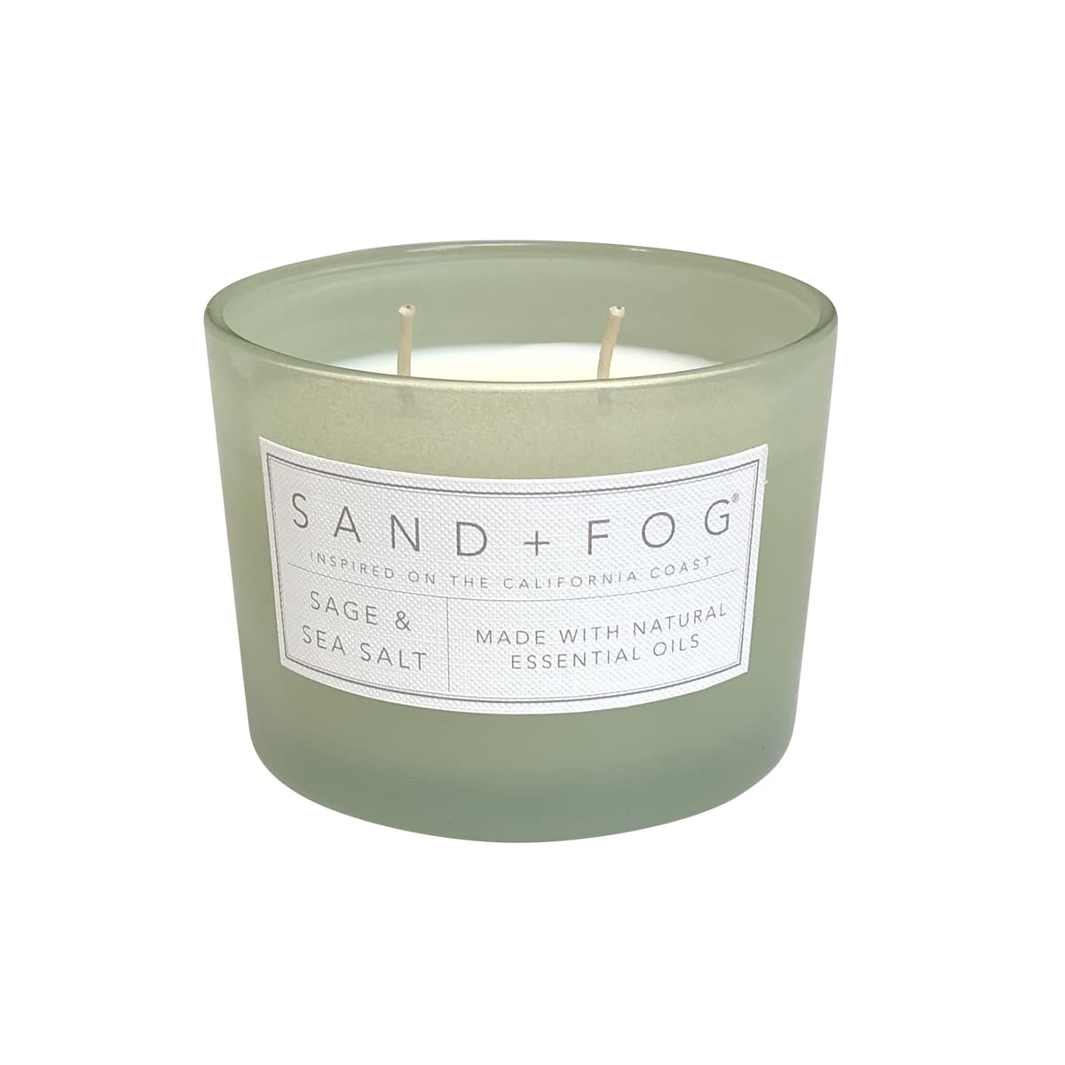 Sand  Fog Scented Candle - Sage  Sea Salt - Additional Scents And Sizes - 100 Cotton Lead-Free Wick - Luxury Air Freshening Jar