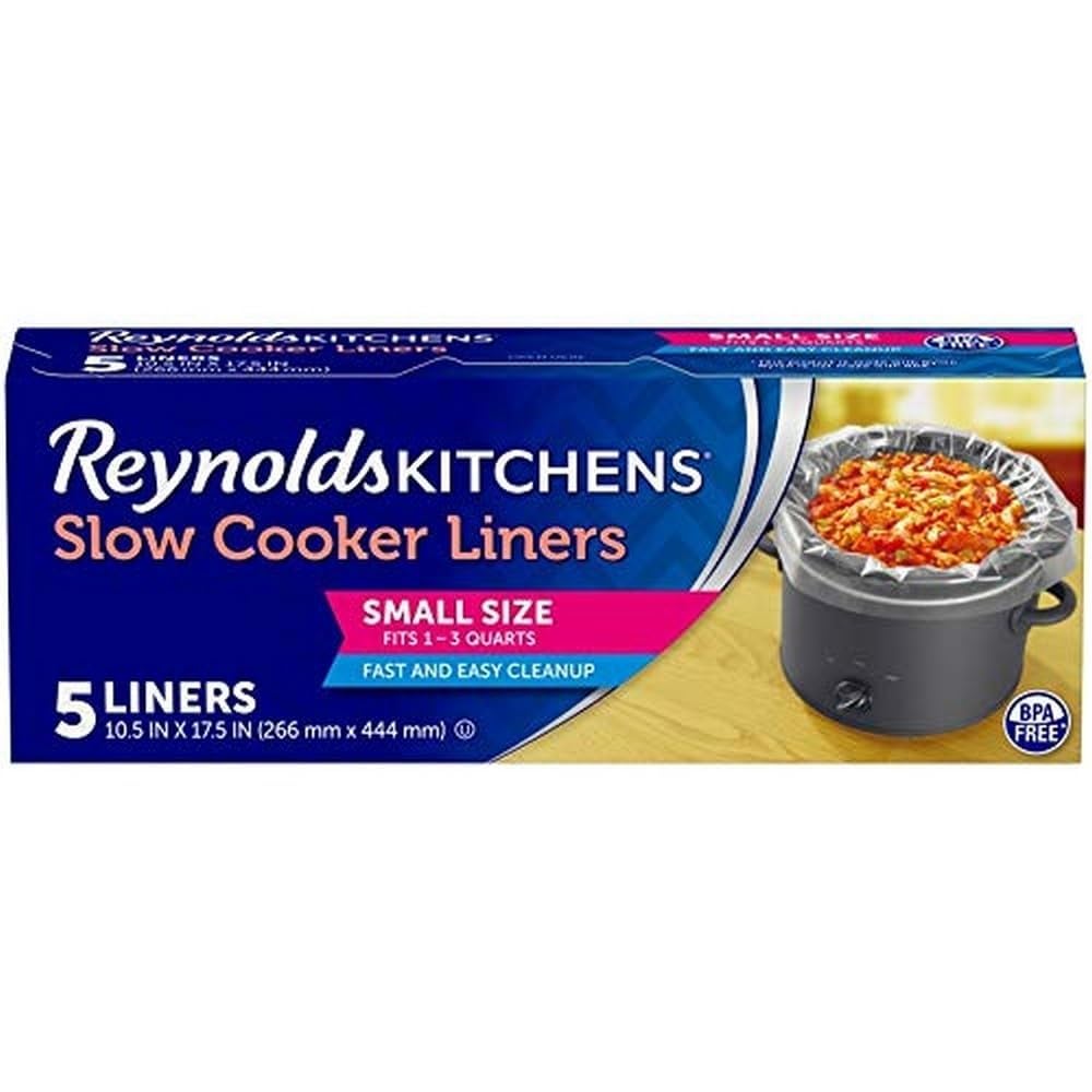 Reynolds Kitchens Slow Cooker Liners, Small (Fits 13 Quarts), 5 Count