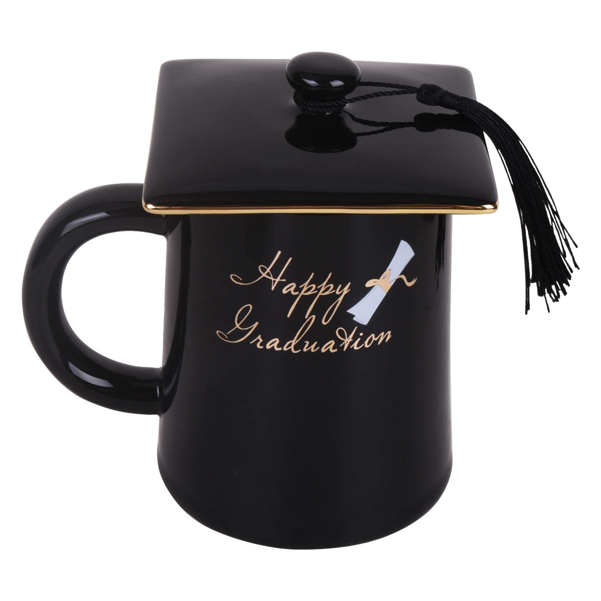 Vencer 2024 ''Happy Graduation'' Graduation Present/Bachelor'S Degree Present-Graduation Cap Mug Bachelor Cap As Graduation Part