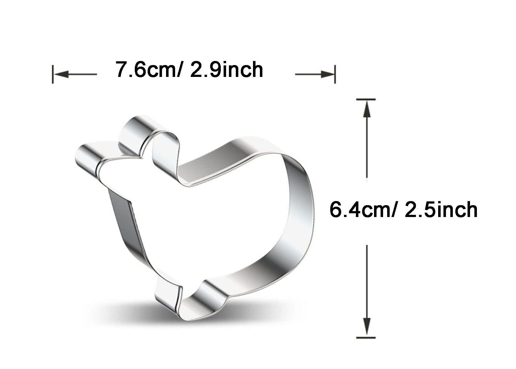 Wjsyshop Small Whale Fish Shaped Cookie Cutter