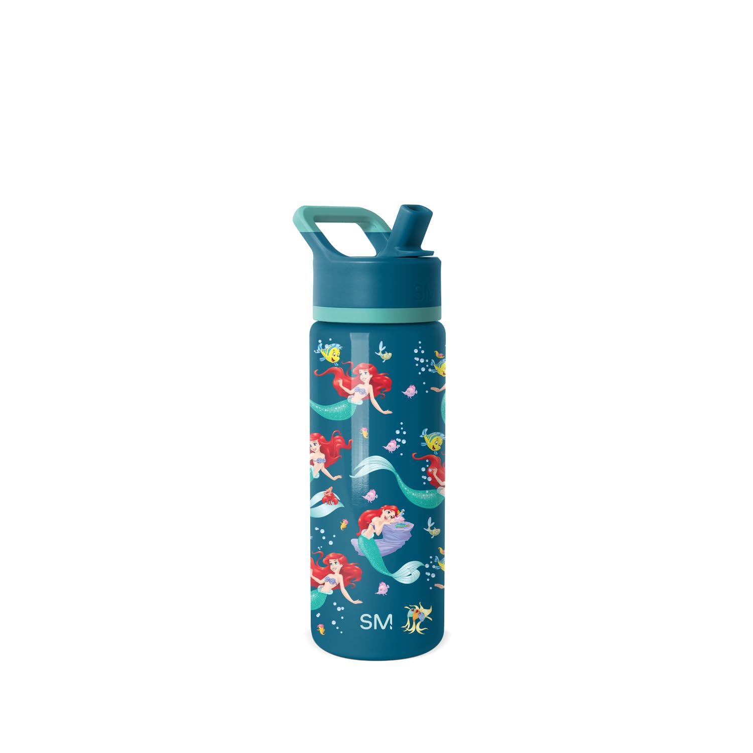 Simple Modern Kids Summit Water Bottle with Straw Lid | Disney The Little Mermaid Ariel 18oz Stainless Steel Cup Insulated Tumbl