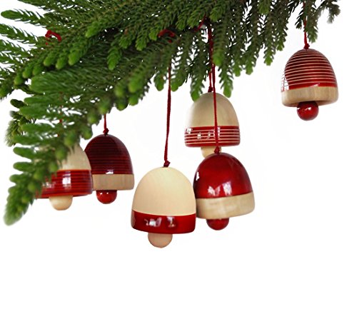 Maya Organic Handcrafted Wooden Christmas Dcor (Red)