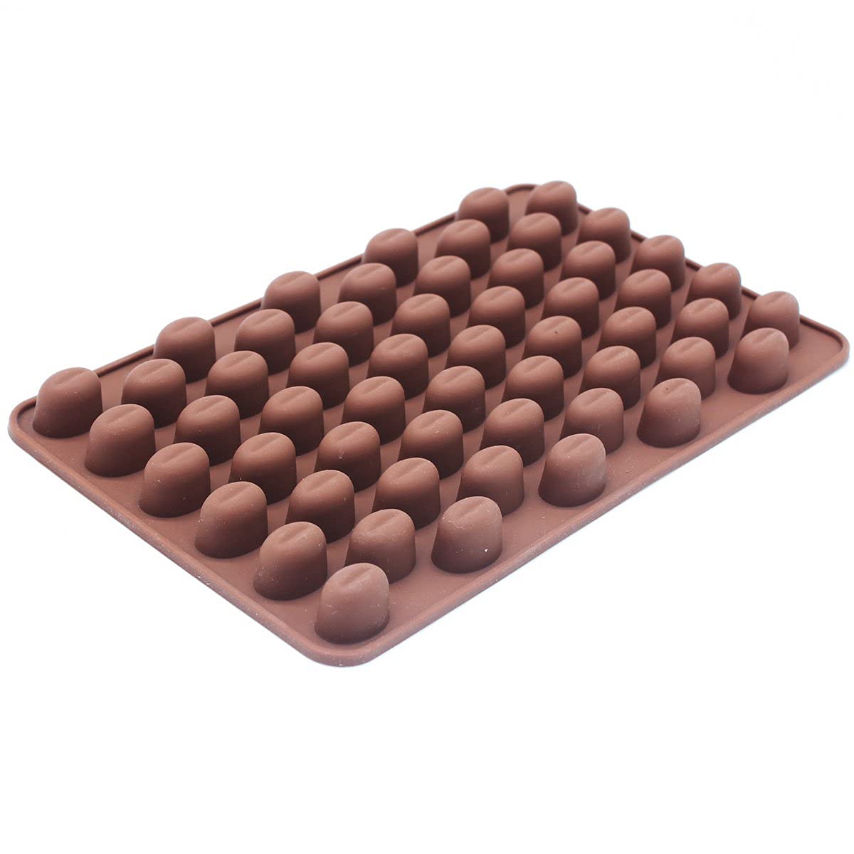 X-Haibei Coffee Beans Chocolate Candy Ice Cube Cake Decoration Silicone Bakeware Mould Dia. 0.6Inch