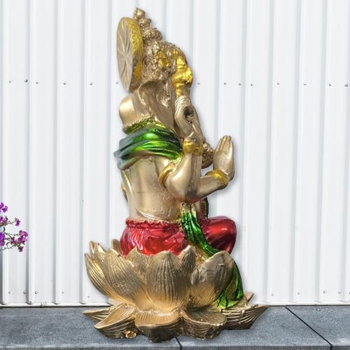 The Himalayan River Beautiful Resin Ganesh Ji Idol For Home Mandir | Decorative Figurine For Puja Room For Housewarming & Spirit