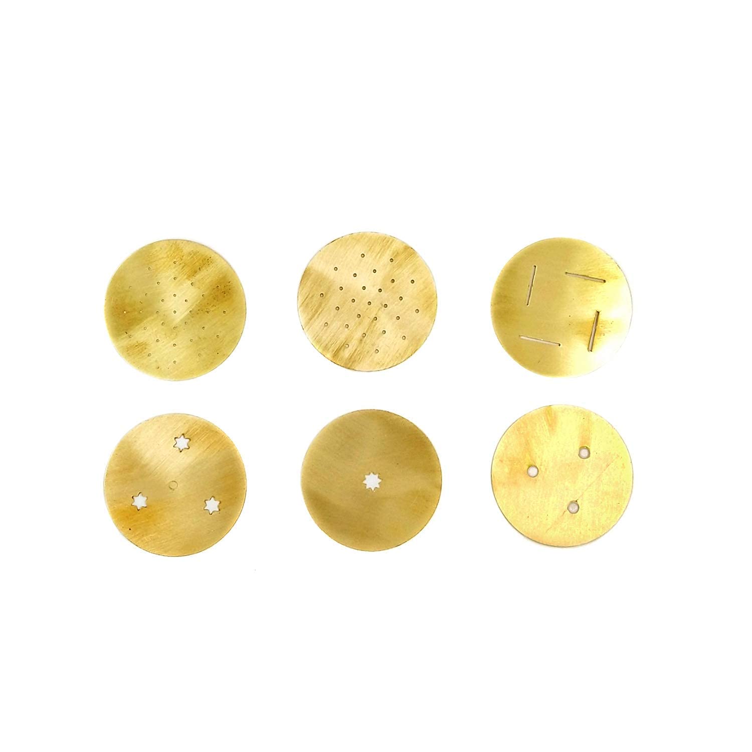 MANNAR CRAFT Brass Indian Made Sevanazhi Chakli Press/Sancha/Murukku/Gathiya/janthikulu/Idiyappam Maker Machine with Free 6 Diff