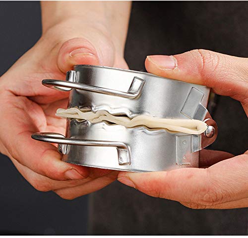 Iaxsee 6 Pieces Dumplings Maker Stainless Steel Dumpling Mold Set, 3 Dumpling Molds, 3 Dumpling Skin Maker
