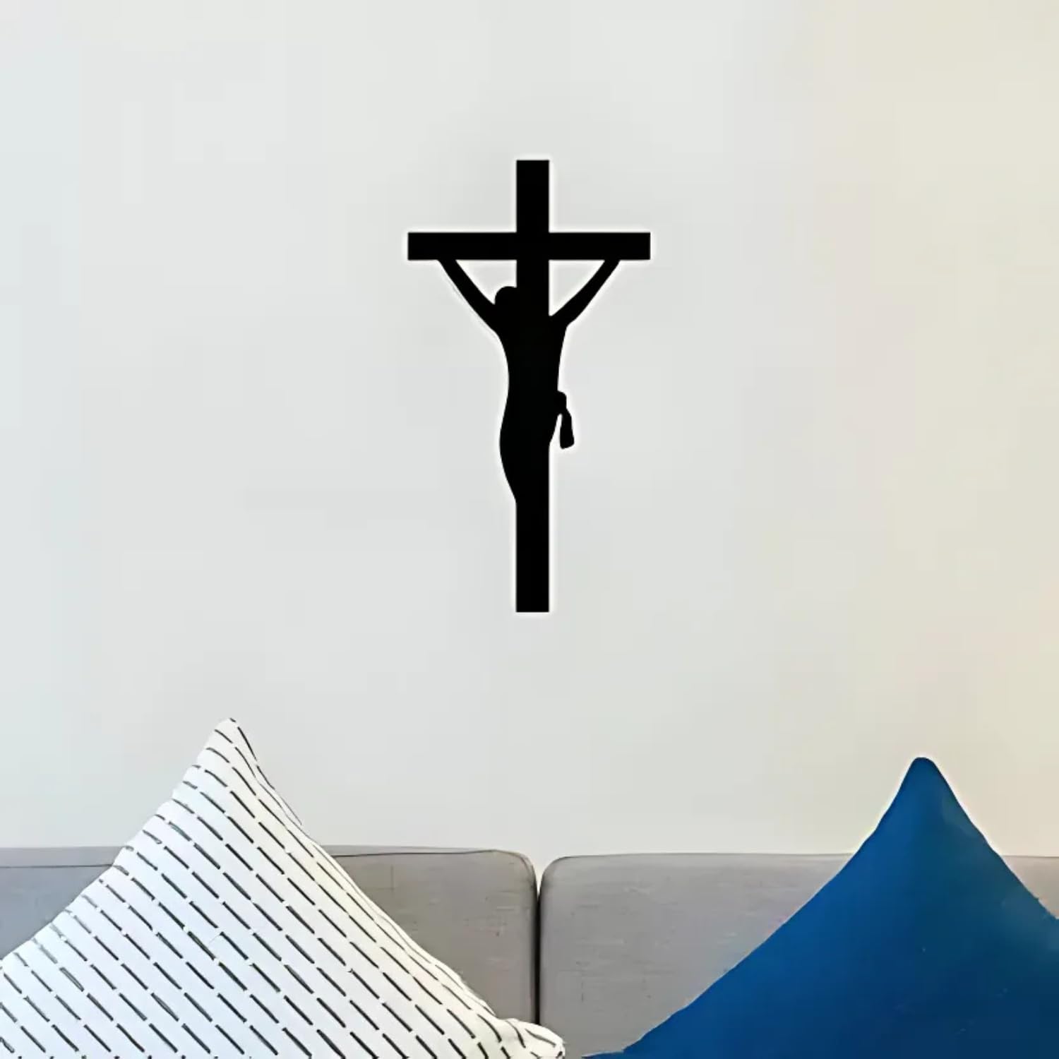Blind Shop Jesus Christ Cross Wall Tattoo | Religious Faith Wall Decoration