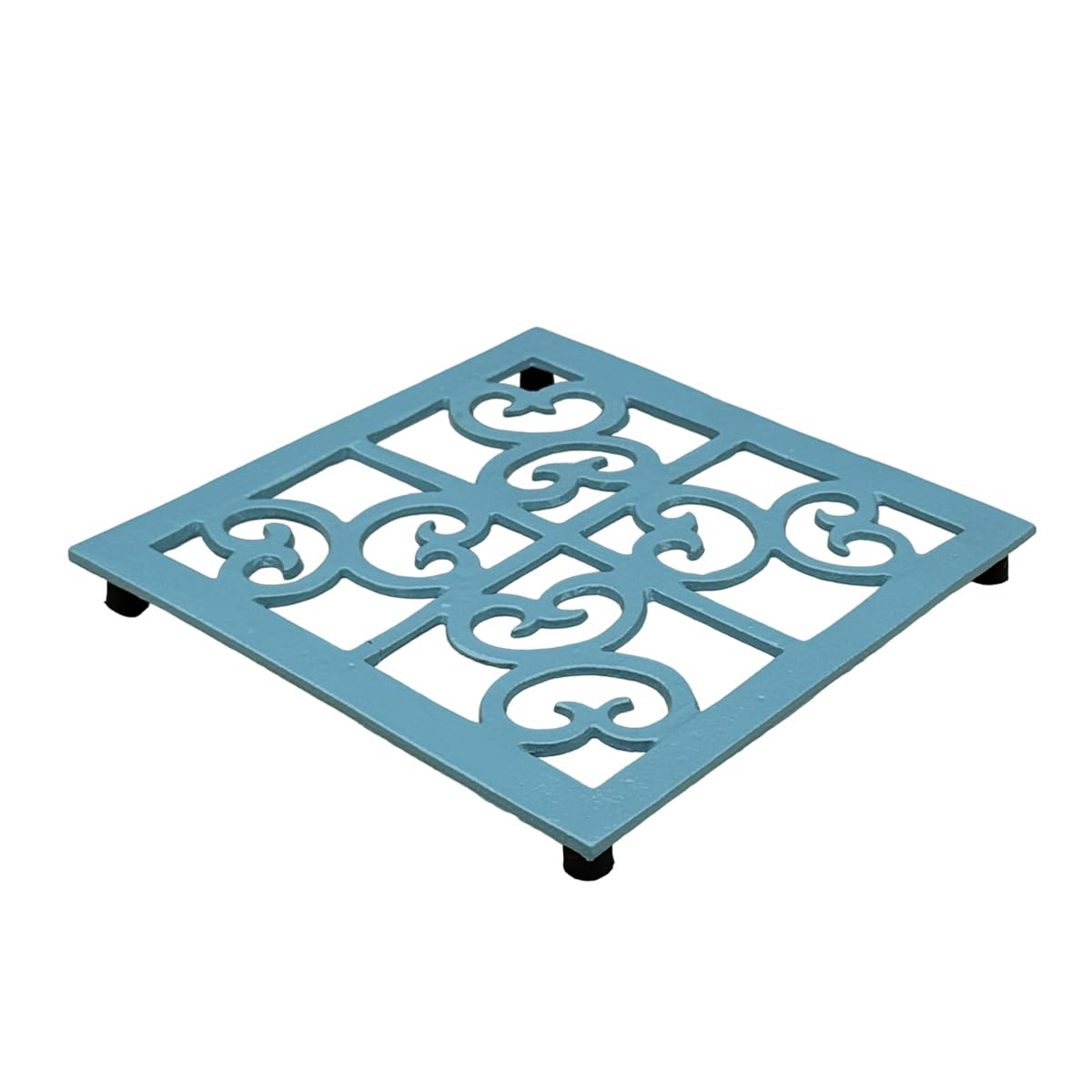 Trivet Cast Metal Scroll Trivet For Hot Dish Pot Pan, Non-Slip Heat Resistant Teapot Trivet Hot Dish Plate Holder For Kitchen Di