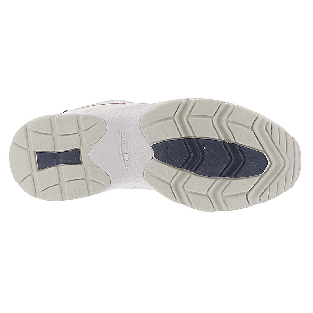 Easy Spirit Womens Romy Sneaker, Whitered, 7 Wide