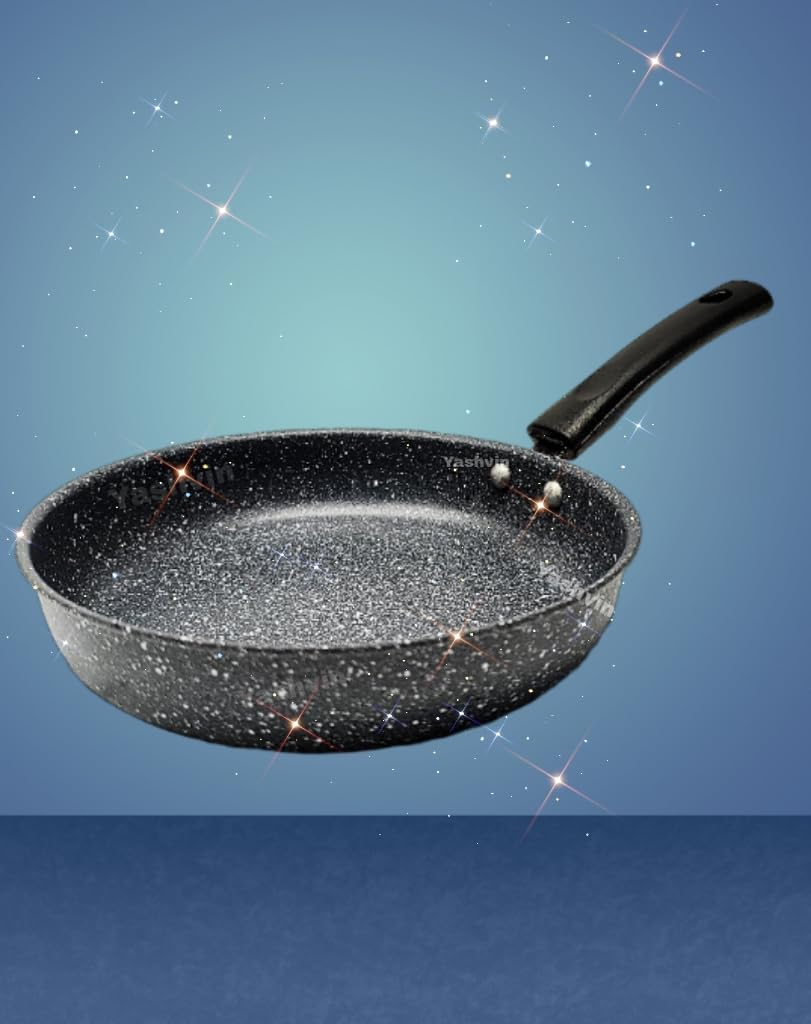 Frying 2-Way Non-Stick Fry Pan With Induction Bottom With Granite Finish, Omlette Fry Non Stick Egg Fish Pan, Induction & Gas|| 