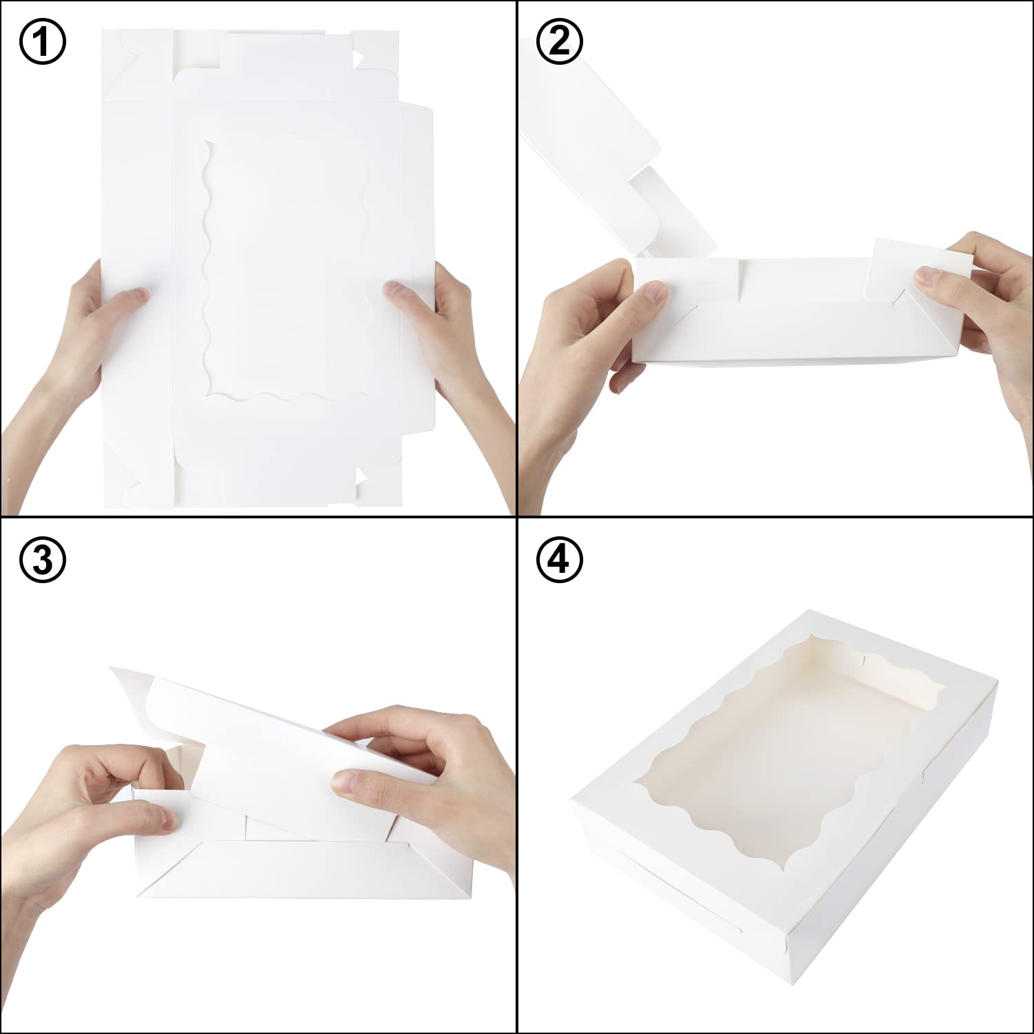 Moretoes 15Pcs Bakery Boxes,12X8X2.5 Treat Boxes, For Chocolate Covered Strawberries, Cakes, Pies, Muffins, Donuts And Pastries