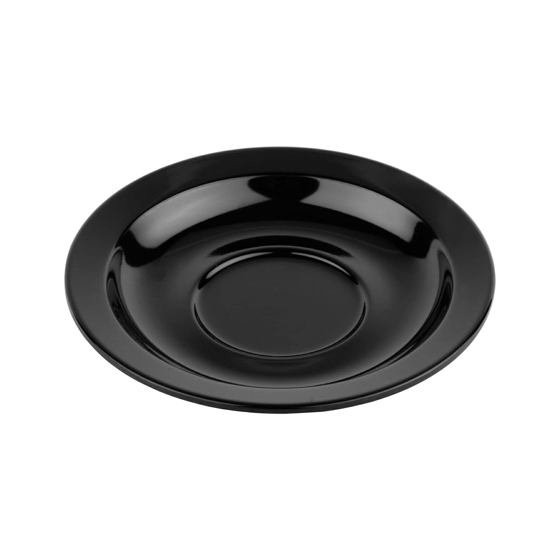 G.E.T. Su-4-Bk Melamine Saucer For Espresso Cup, 4.5'', Black (Set Of 12)