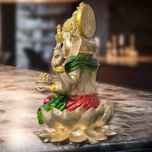 A&S Ventures Elegant Ganesha Idol Exquisite Ganesh Murti Statue For Home Dcor, Pooja Room, And Thoughtful Gifts Ganapati Idol Vi