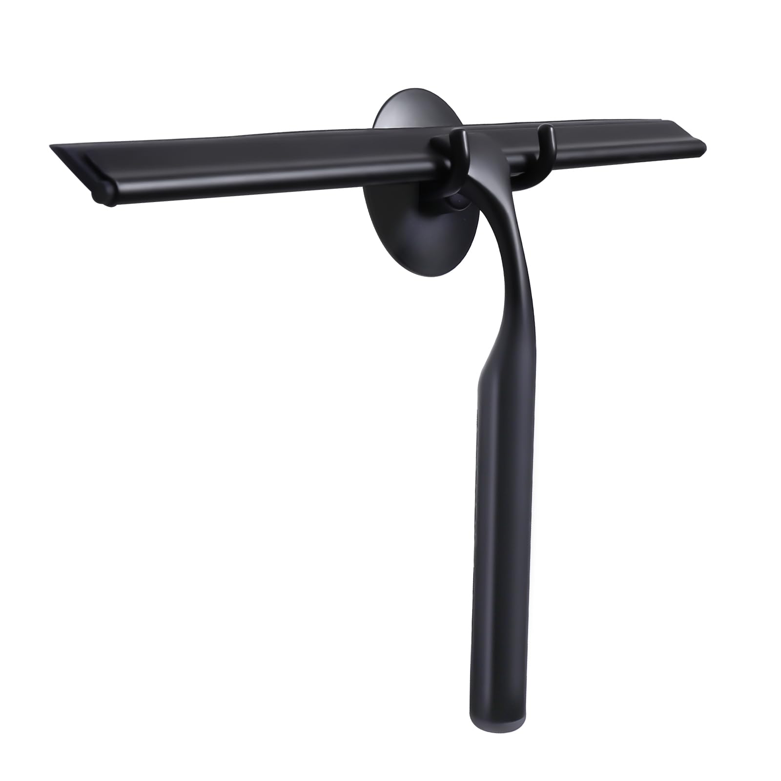 Luxear Shower Squeegee, 12-Inch Squeegee For Shower Glass Door, All-Purpose Stainless Steel Squeegee For Bathroom, Shower Doors,