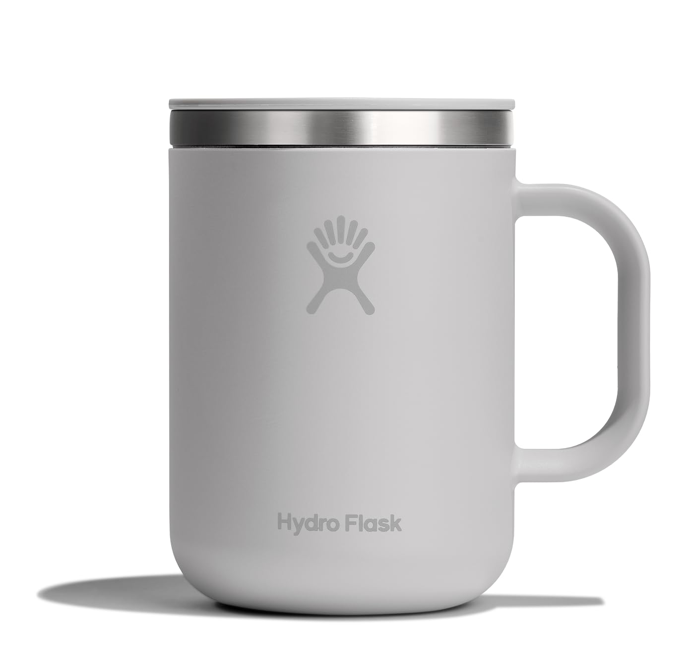 Hydro Flask Coffee Mug - Insulated Stainless Steel, Non Spill, Leak Resistant Travel Mug 24 Oz Birch Gray