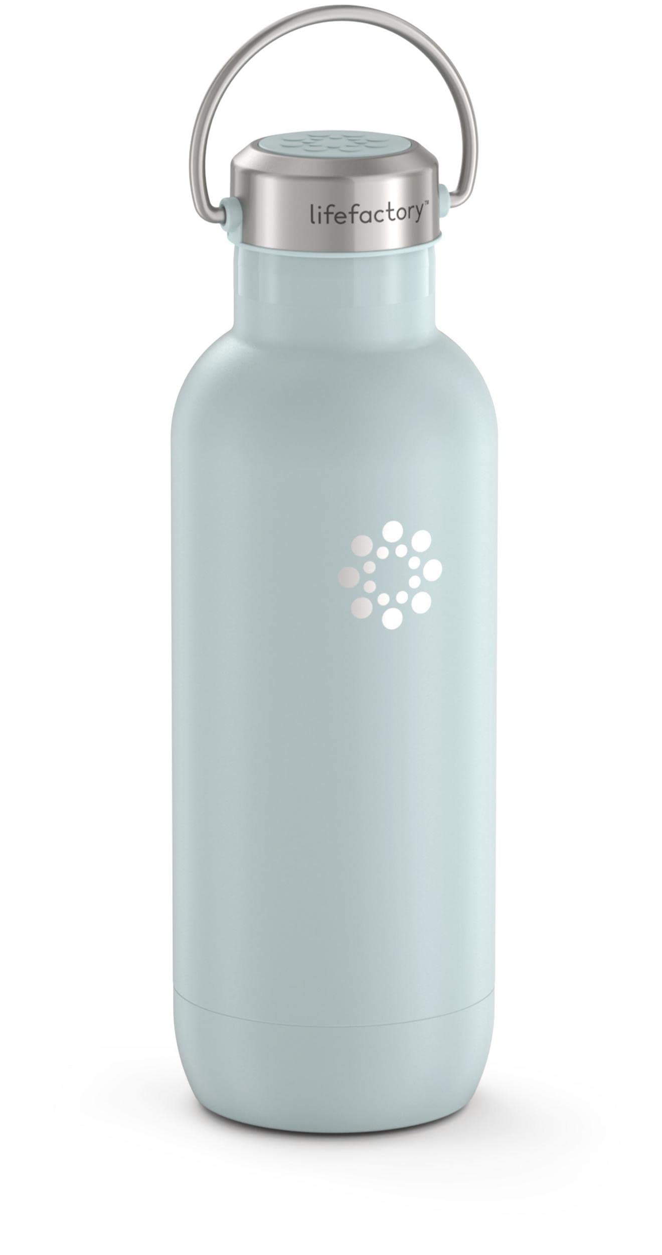 Lifefactory 20-Ounce Stainless Steel Vacuum-Insulated Sport Bottle  Mint