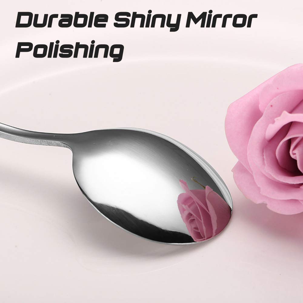 Set Of 9, Stainless Steel Round Soup Spoons, Sourceton 3 Sizes Of Soup Spoons, Use For Home, Kitchen Or Restaurant- 7.5 Inch, 6.
