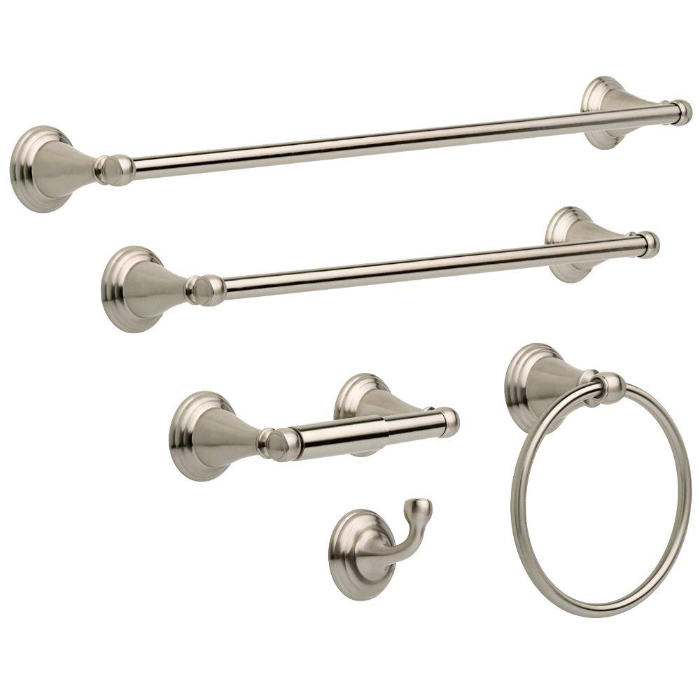 Delta Windemere Toilet Paper Holder, Stainless, Bathroom Accessories, 70050-Ss 3.50 X 2.16 X 8.13 Inches