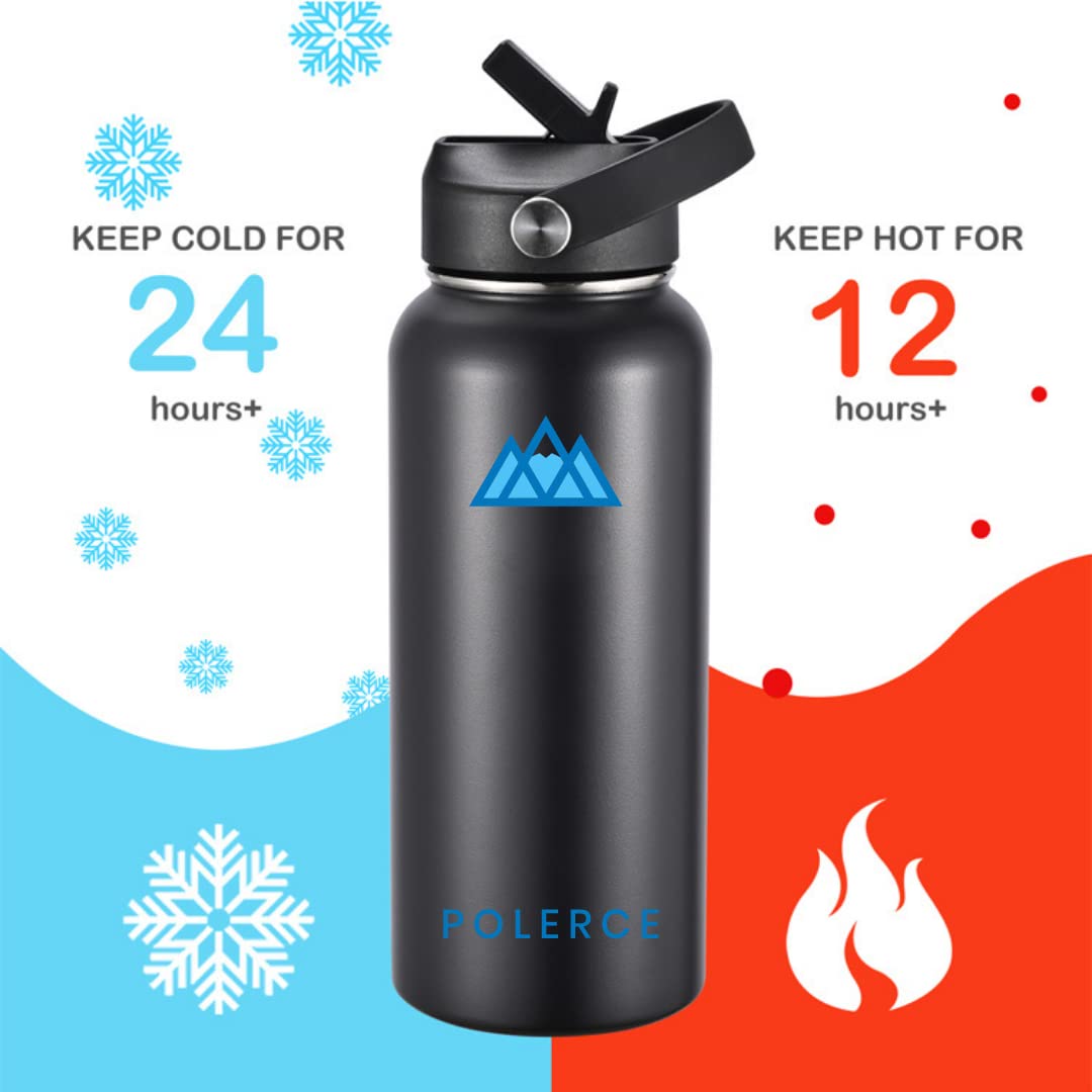 Castellanos Polerce 18 Oz Coffee Stainless Steel Travel Mug - Vacuum Insulated Double Wall Thermally Insulated Wide Mouth Bottle