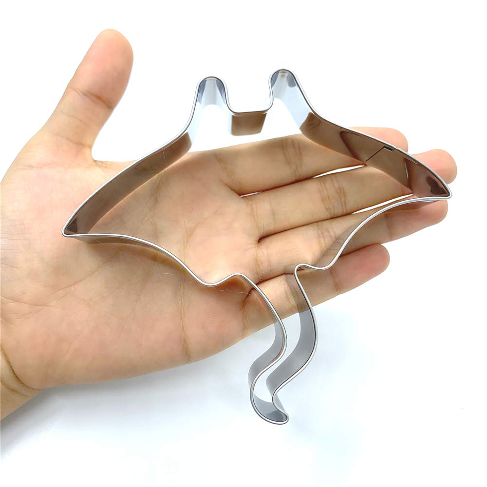 Liliao Manta Cookie Cutter - 4.5 X 4.5 Inches - Stainless Steel