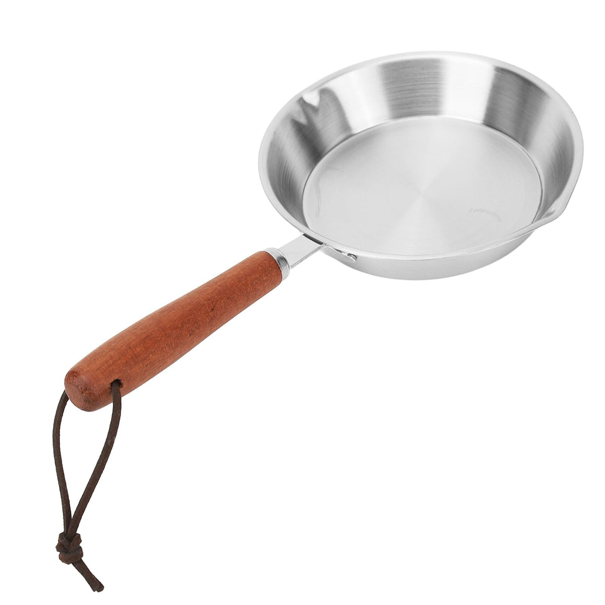 Frying Pan, Stainless Steel Frying Pan Mini Non Coated Non Stick Pan Stay Cool Handle Gas Induction Stove Universal Frying Pan,