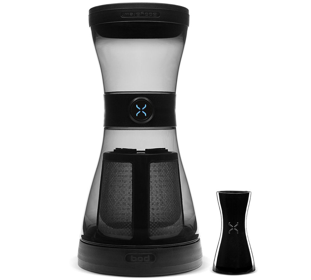 BOD Cold Brew Coffee System by BodyBrew - 24oz Shatter-proof & Spillproof Design - BPA Free - Stainless Steel Filter - Dishwashe