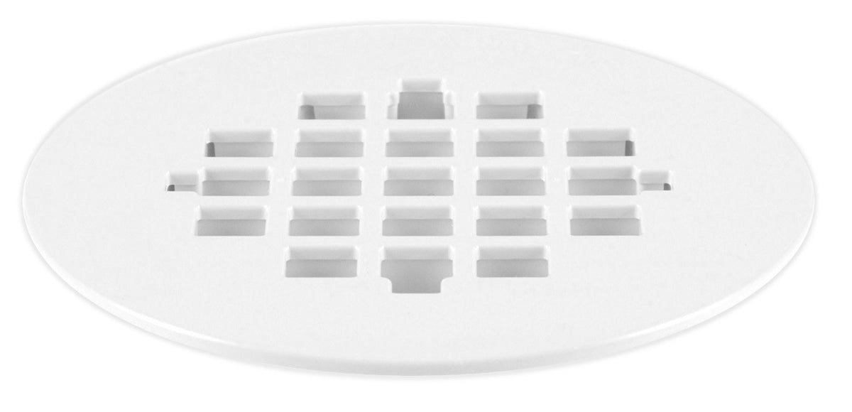 Oatey 4-1/4 In. Carded White Plastic Snap-Tite Strainer