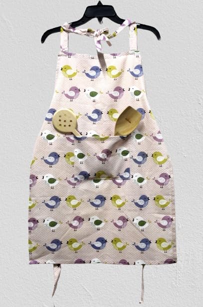 Jyotex 100% Cotton Kitchen Apron  Adjustable Tie, Large Front Pocket, Machine Washable Cooking & Baking Apron For Men & Women (