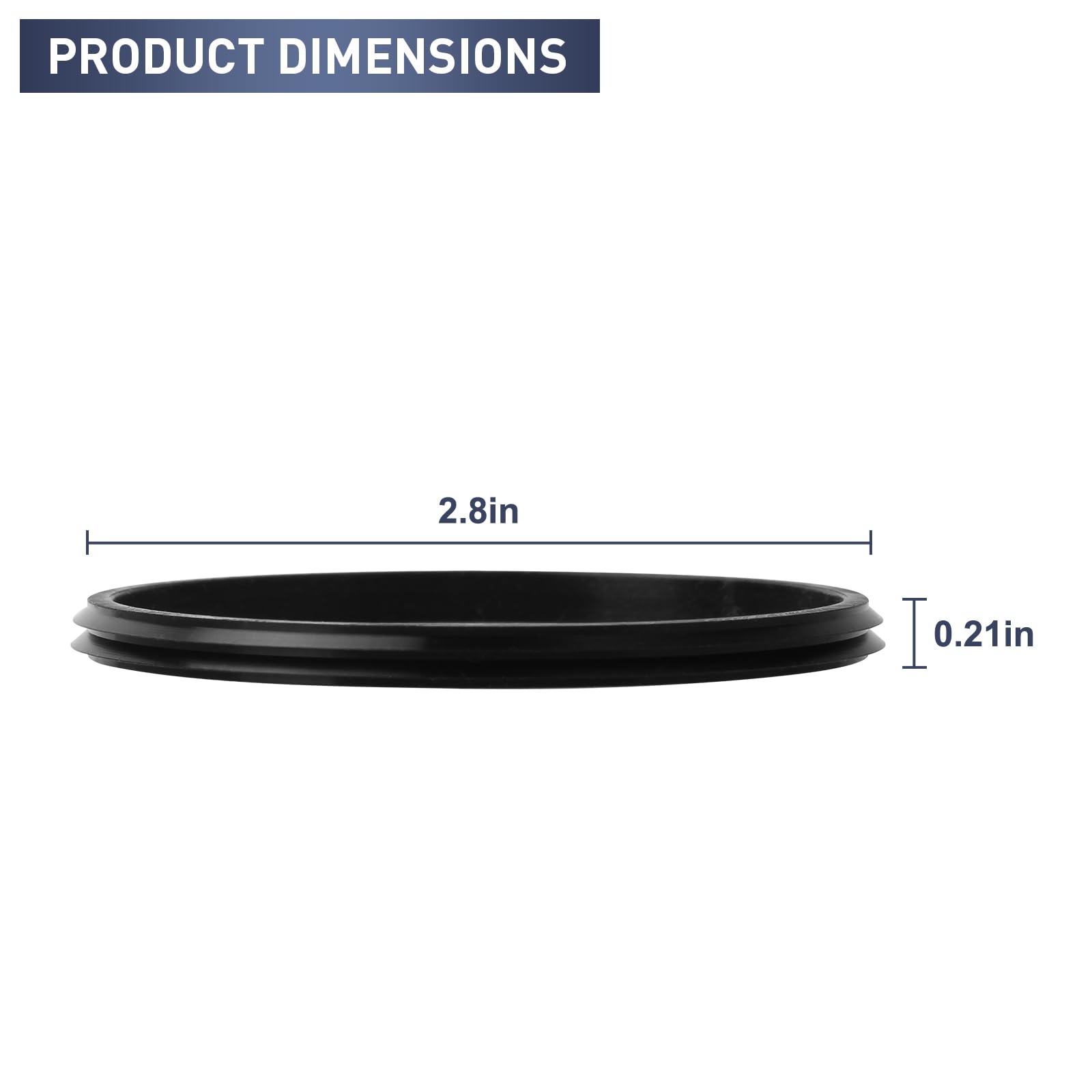 Geain Lid Seal Gaskets Replacement For Yeti Stainless Steel Insulated Tumbler Mugs, Fits Most 20 Oz Tumblers Calibre 3.3 Inch Di