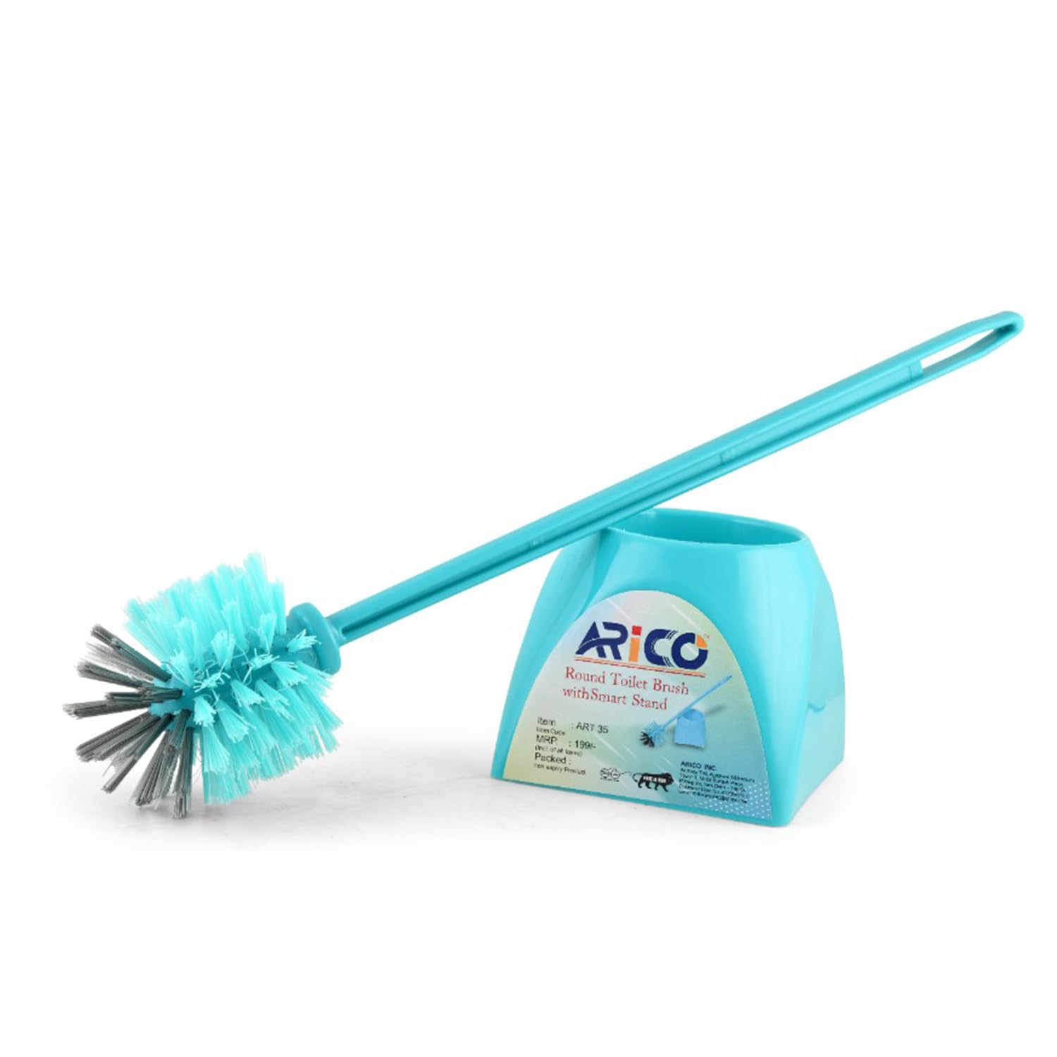 Arico Toilet Brush With Holder Stand For Bathroom Cleaning, Toilet Brush With Holder Stand Set, Wc Cleaning Brush, Commode Clean