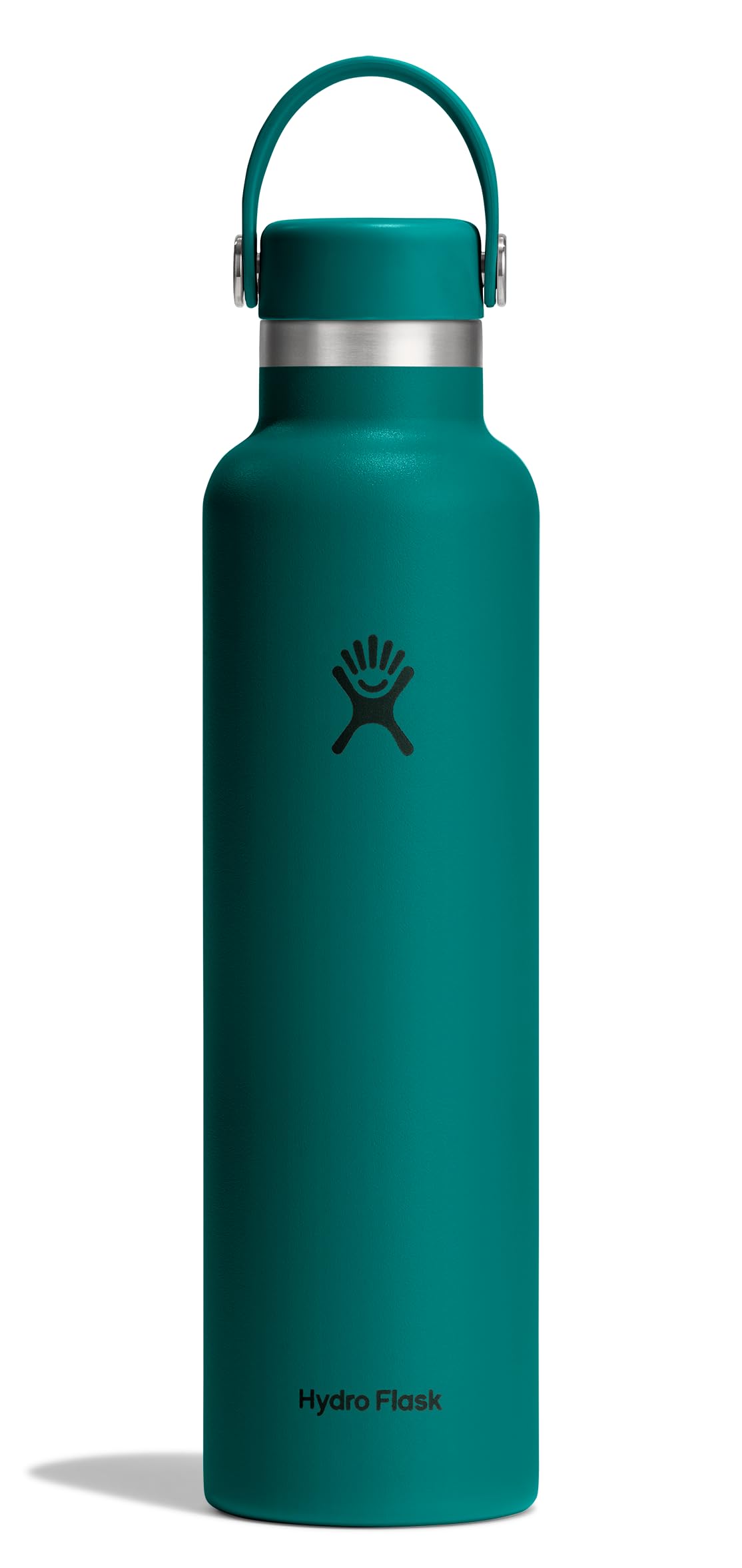 Hydro Flask Water Bottle  Insulated Stainless Steel  Non Spill, Leakproof in 24 Oz Deep Teal