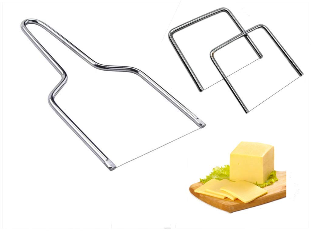 Cheese Slicer With Wire,Cheese Cutter With Wire, Butter Slicer Or Egg Slicer, Is Necessary For Kitchen And Outdoor (1 Large+2 Sm
