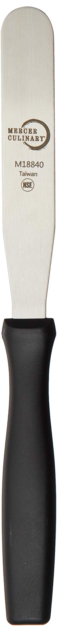 Mercer Culinary Straight Spatula, 4.25 Inch, Stainless Steel , Black