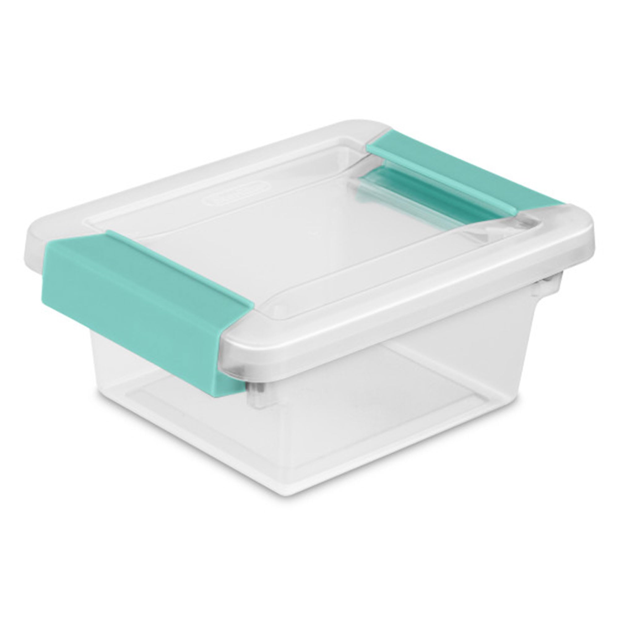 Sterilite 6-Pack Clip Box, Stackable Clear Plastic Bins with Latching Lids, Mini - Writing, Arts or Crafts Supplies Storage Containers for Home, Office, Classroom and Workshop Organization-New Condition