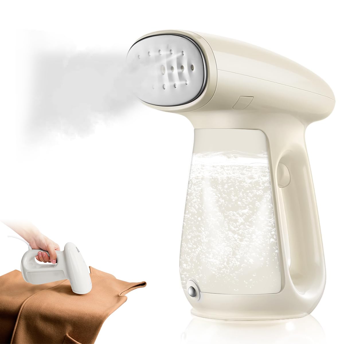 Bear Professional Garment Steamer, Steam Iron For Clothes 1300 Watts Fast Heat-Up Portable Steam Iron Cloth Wrinkles Remover Bui