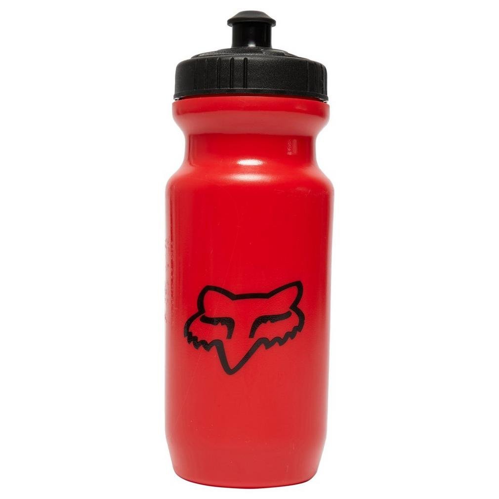 Fox Racing Fox Head Base Water Bottle, Leak Proof Cap, Hands-Free Valve, Bpa Free, Polyester, Red