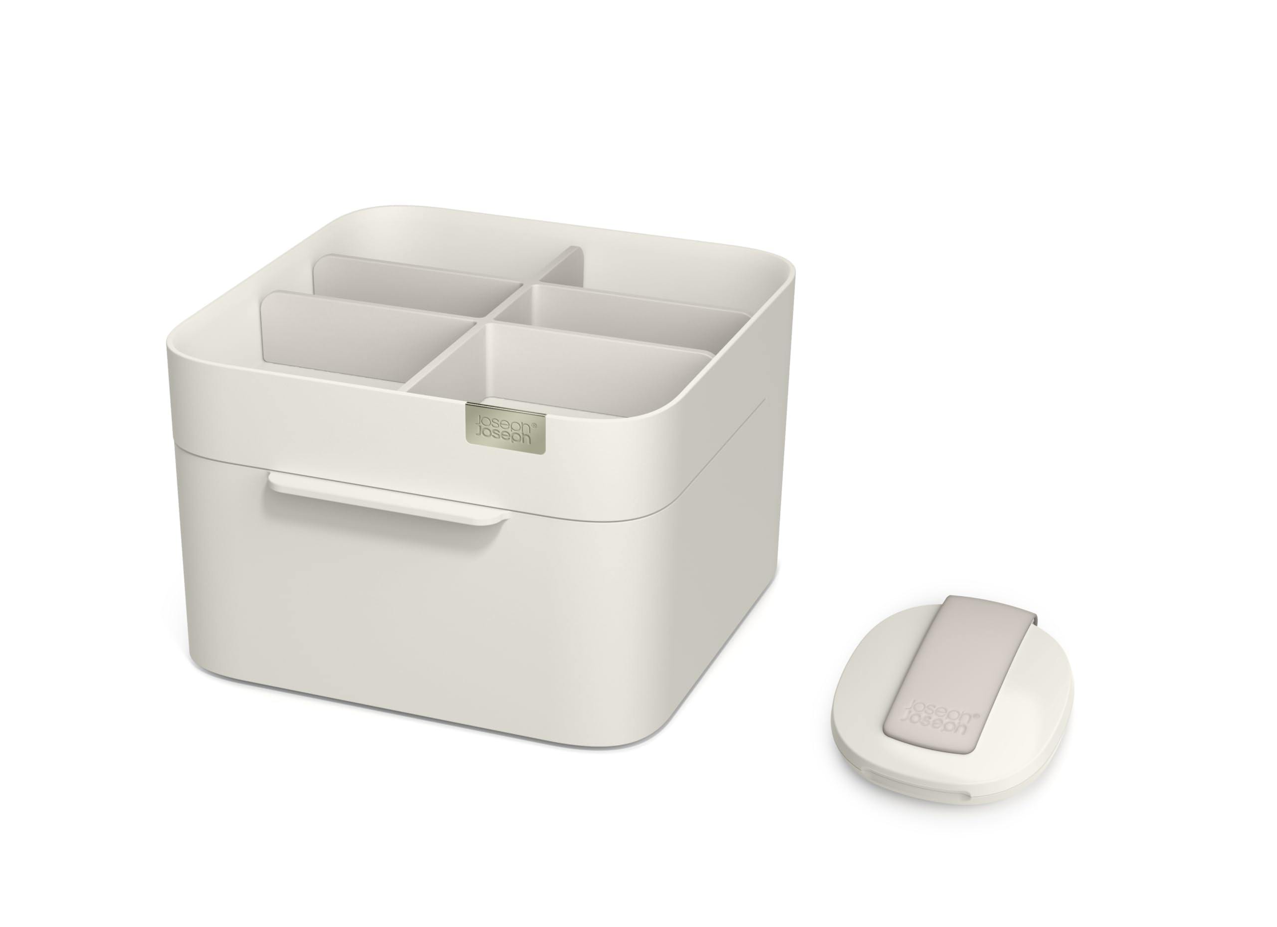 Joseph Joseph Make Me Up Compact Mirror & Cosmetic Organiser Set, Light Blue