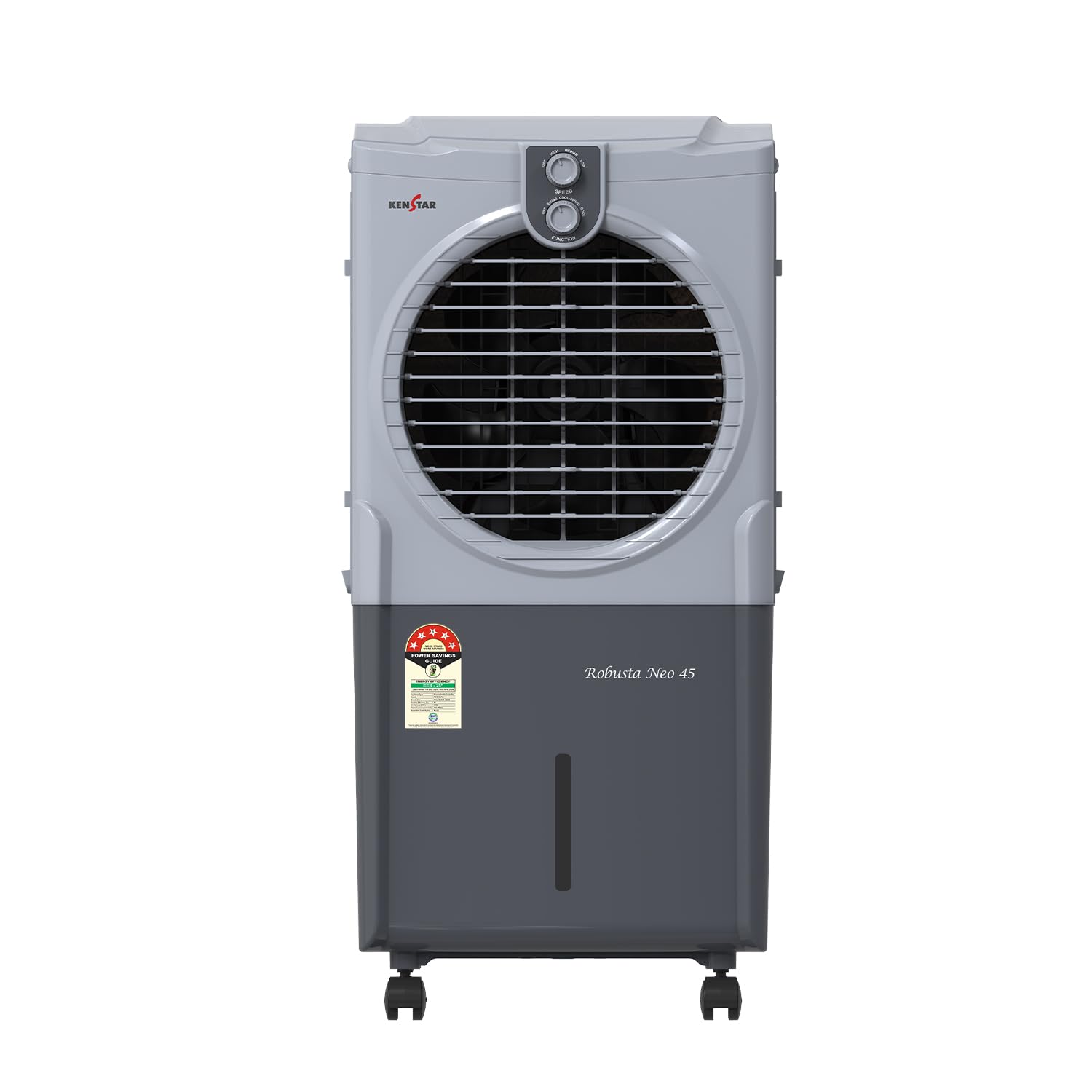 Kenstar Robusta Neo 45 Air Cooler|45L Tank | Honeycomb Cooling Pads|35 Air Throw|100W|3 Speed Control |Water Level Indicator I 
