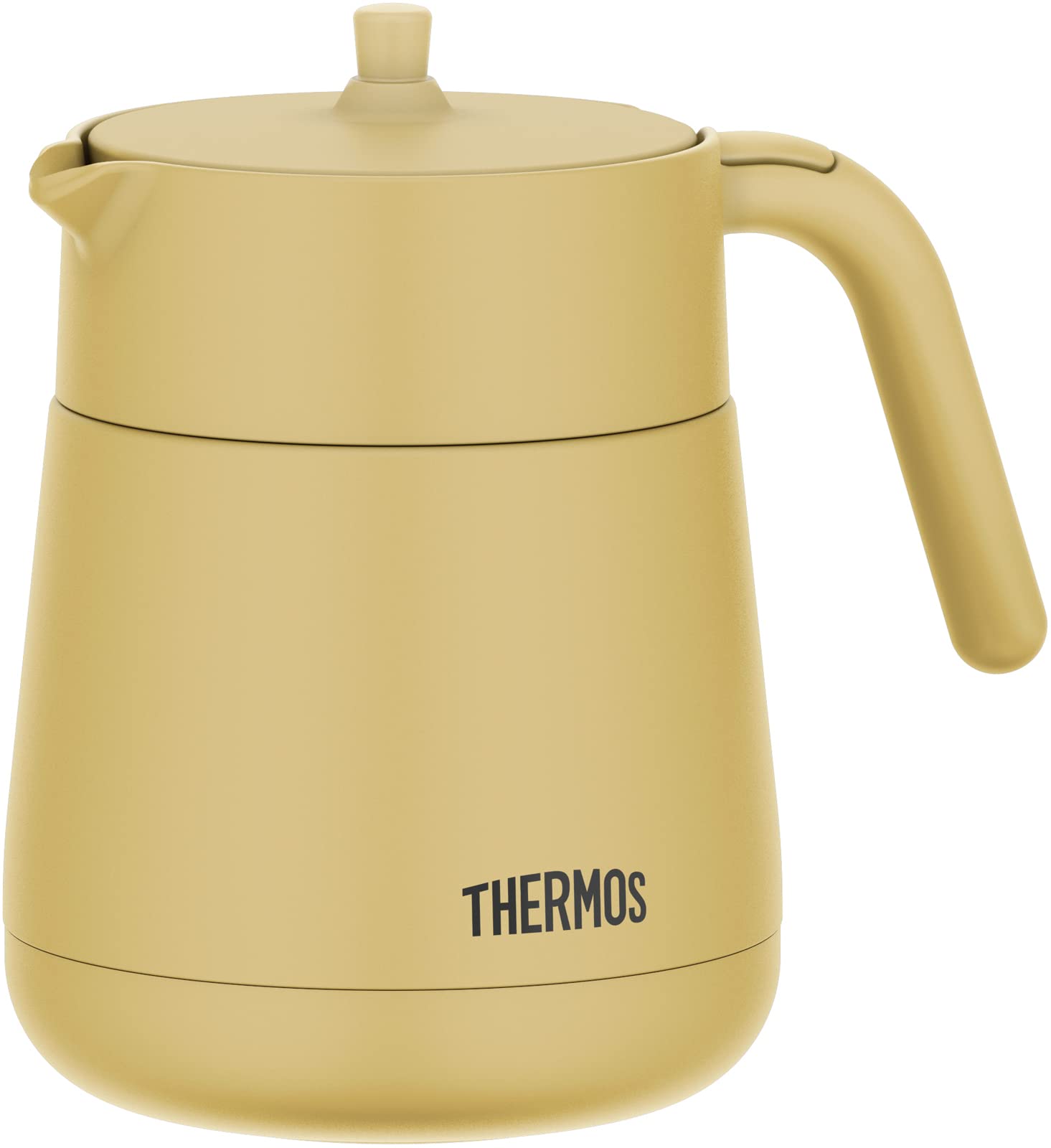 Thermos Vacuum Insulated Teapot With Strainer 23.7 Fl Oz (700 Ml), Beige, Tte-700 Be