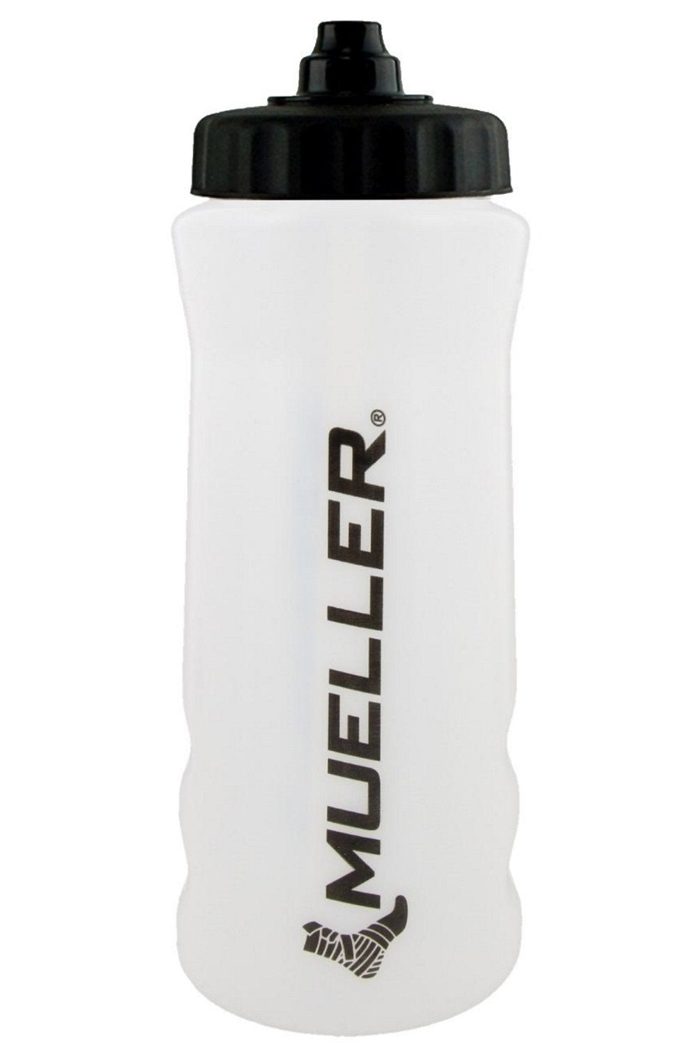 MUELLER Quart Bottle w/Sureshot Squeeze, Natural Color w/Black Letters (1Pack)