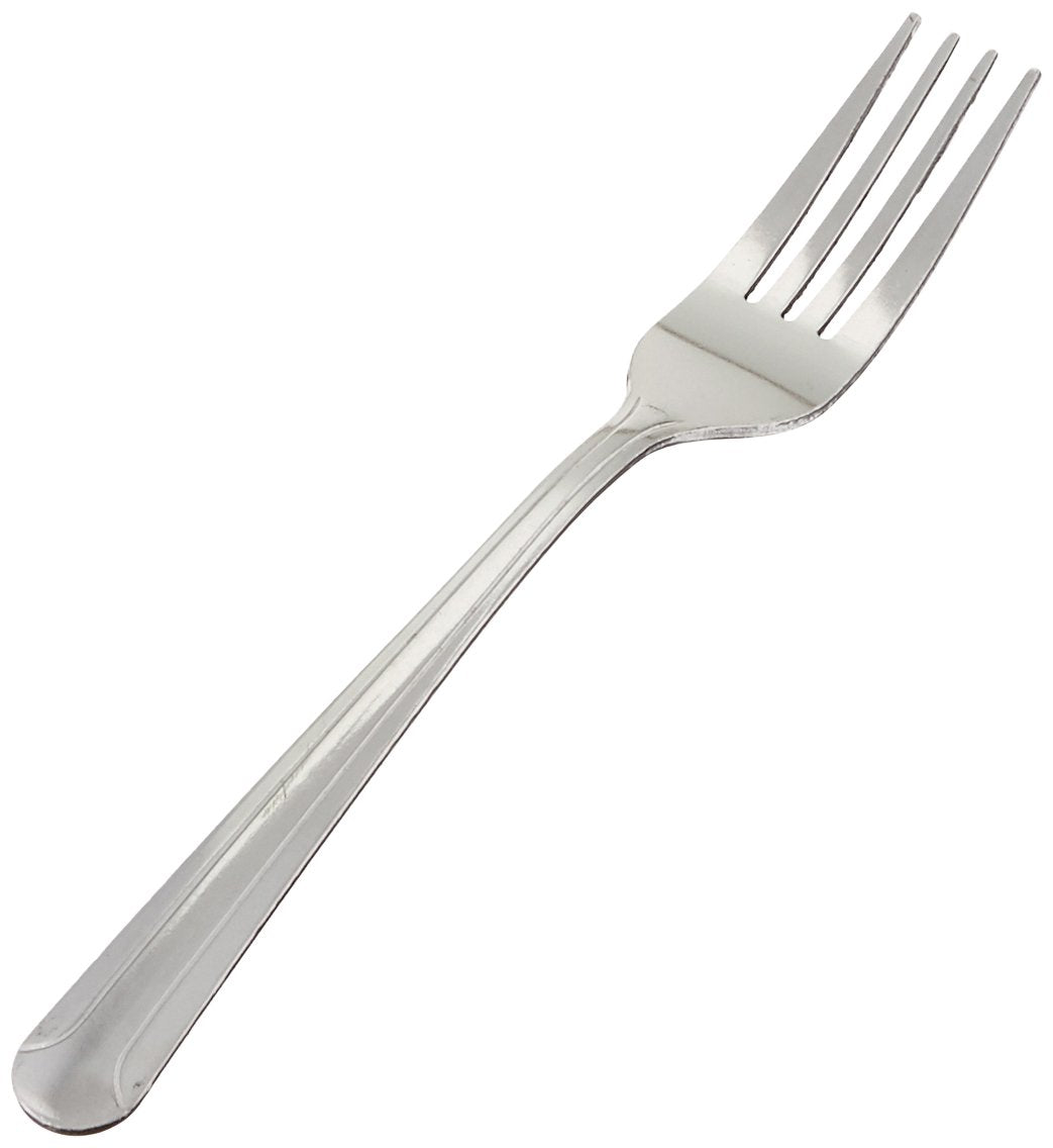 Winco 12-Piece Dominion Heavy Weight Dinner Fork Set, 18-0 Stainless Steel, 4.5L x 0.63W, Silver