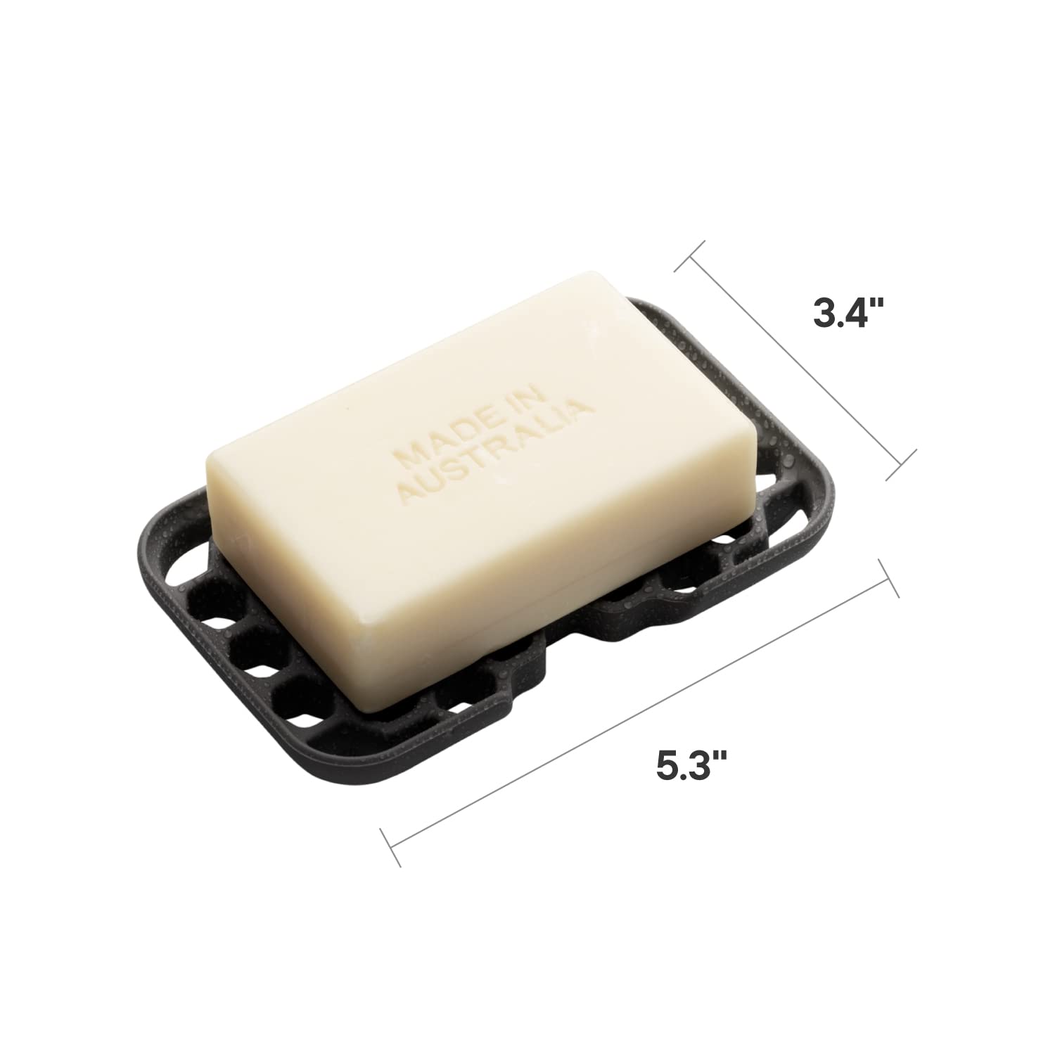 Tooletries - The Duke Soap Dish - Silicone Soap Holder, Shower Soap Tray Holder - Bathroom & Shower Accessories - Features Easy