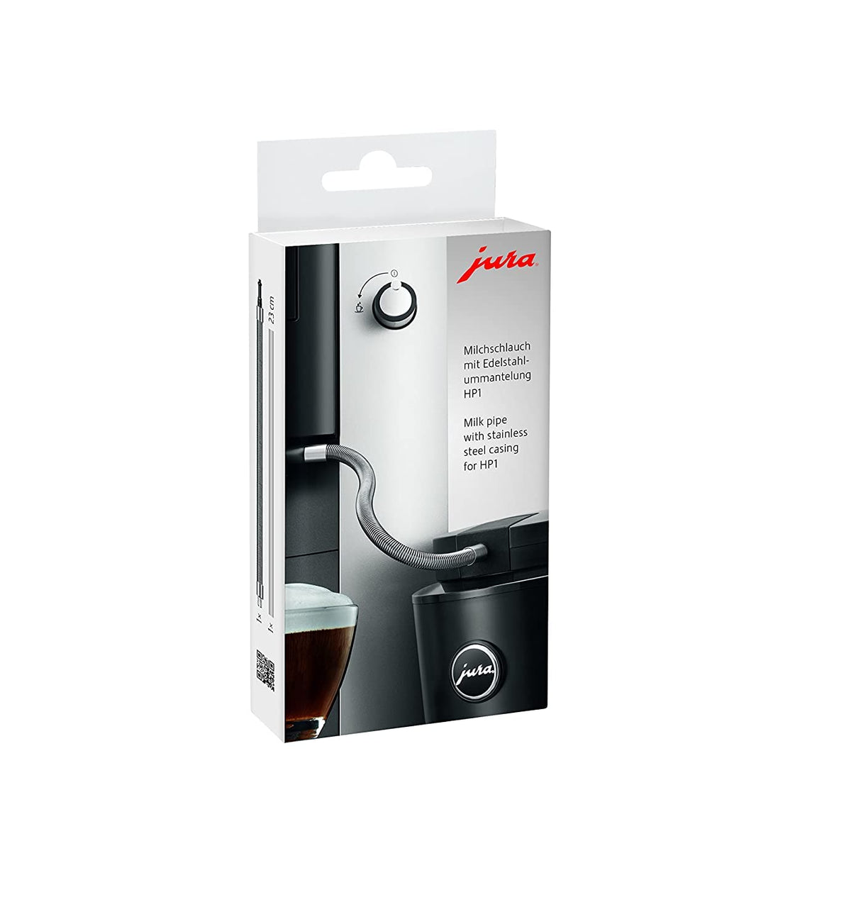 Jura Milk Tube With Stainless Steel Casing Hp1 For We8, Ena 8, Micro 90, E6, D6