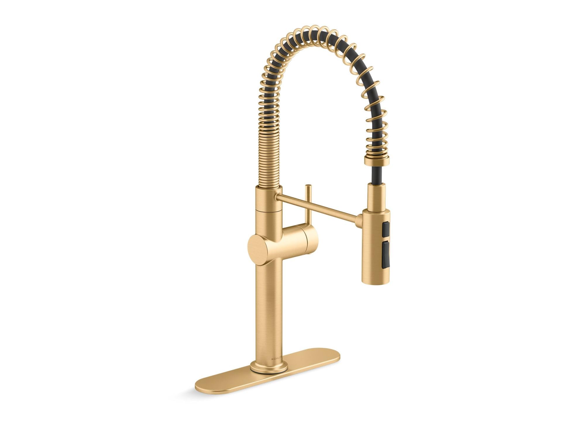 Kohler 22973-2Mb Crue High-Arc Kitchen Faucet With Pull Down Spring Spout, Professional Pre-Rinse Kitchen Faucet, Commercial Fau