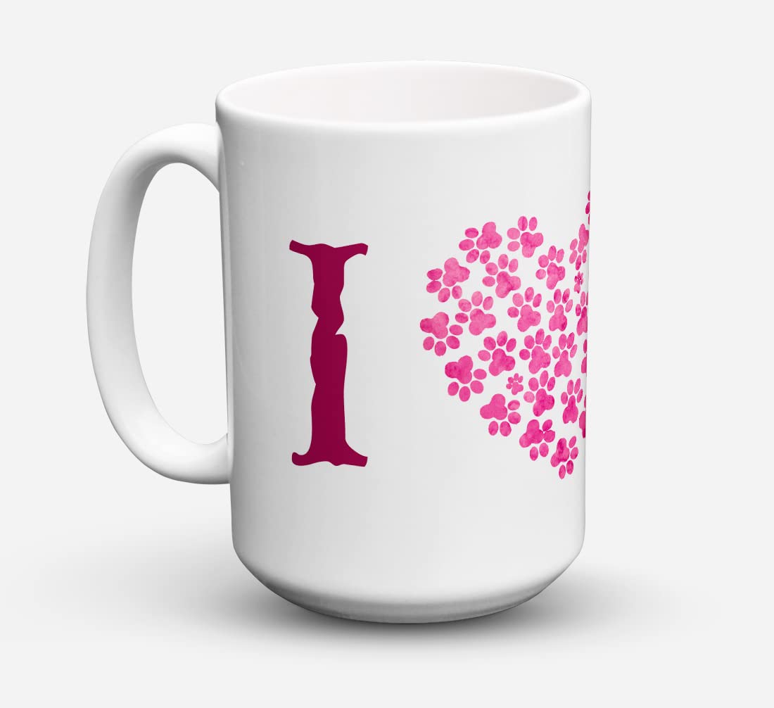 'Caroline's Treasures SS4741-PK-CM15 Shih Tzu Microwavable Ceramic Coffee Mug, 15 oz, Multicolor''